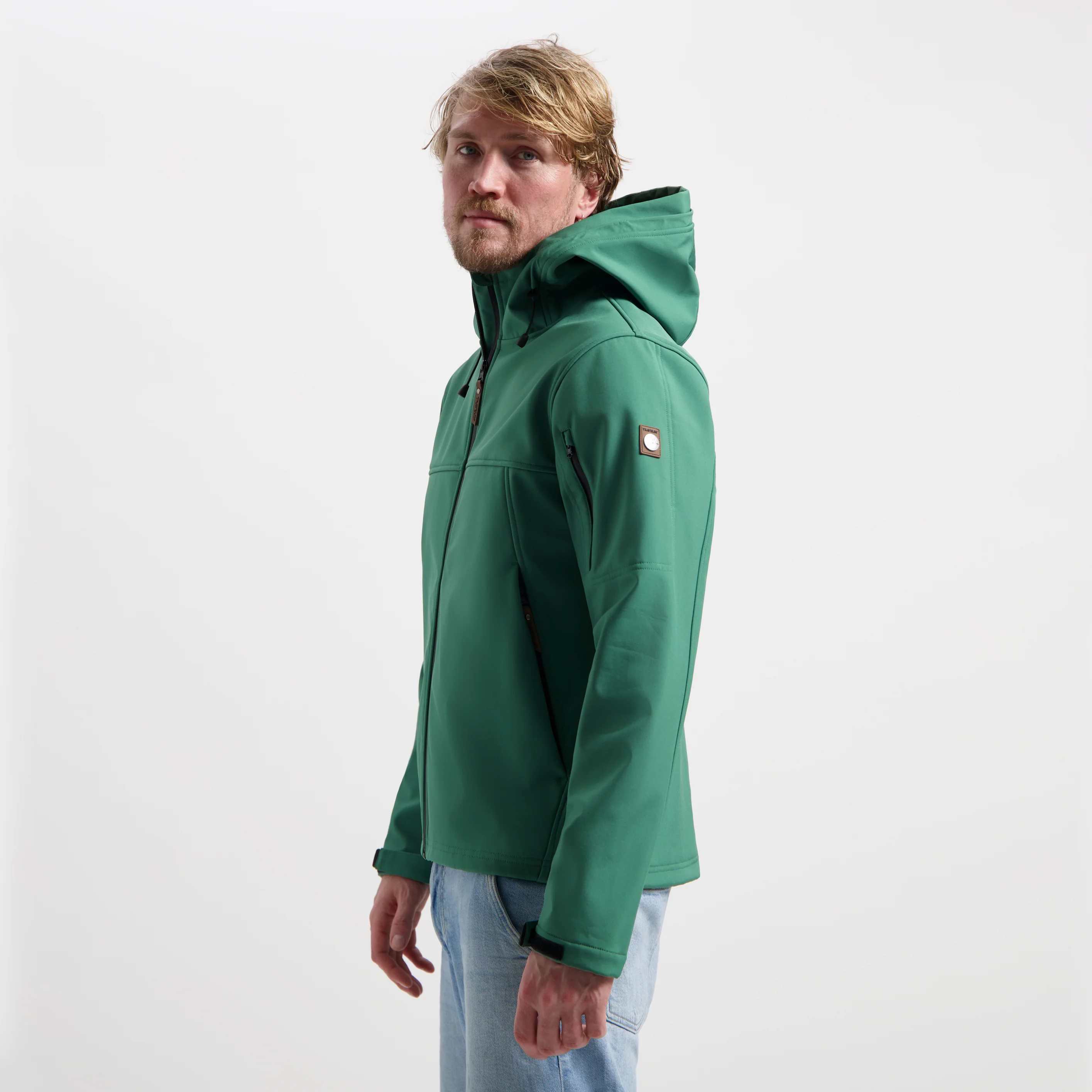 Stian Men - Softshell jacket - Waterproof - Dark green - Image 3