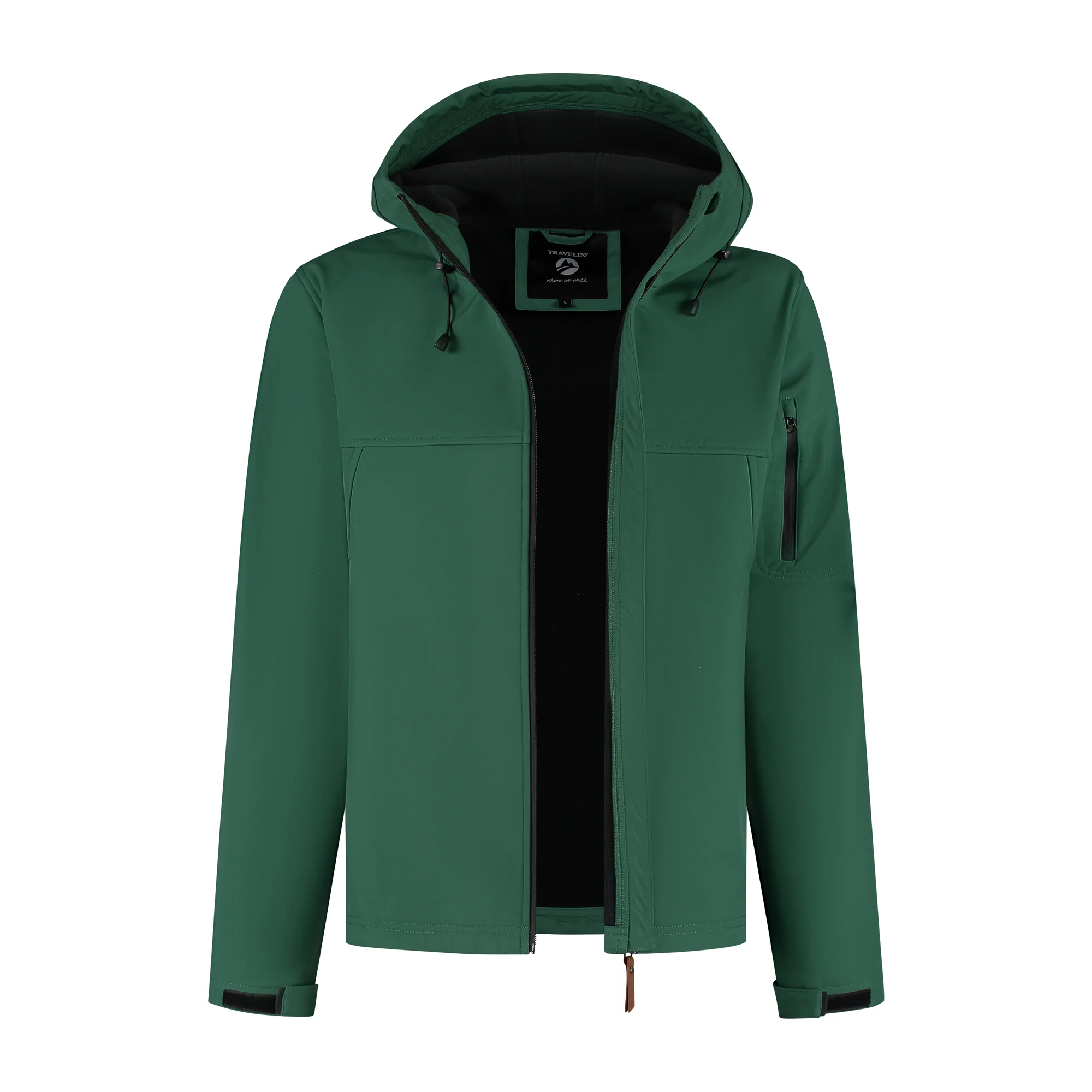 Stian Men - Softshell jacket - Waterproof - Dark green - Image 5