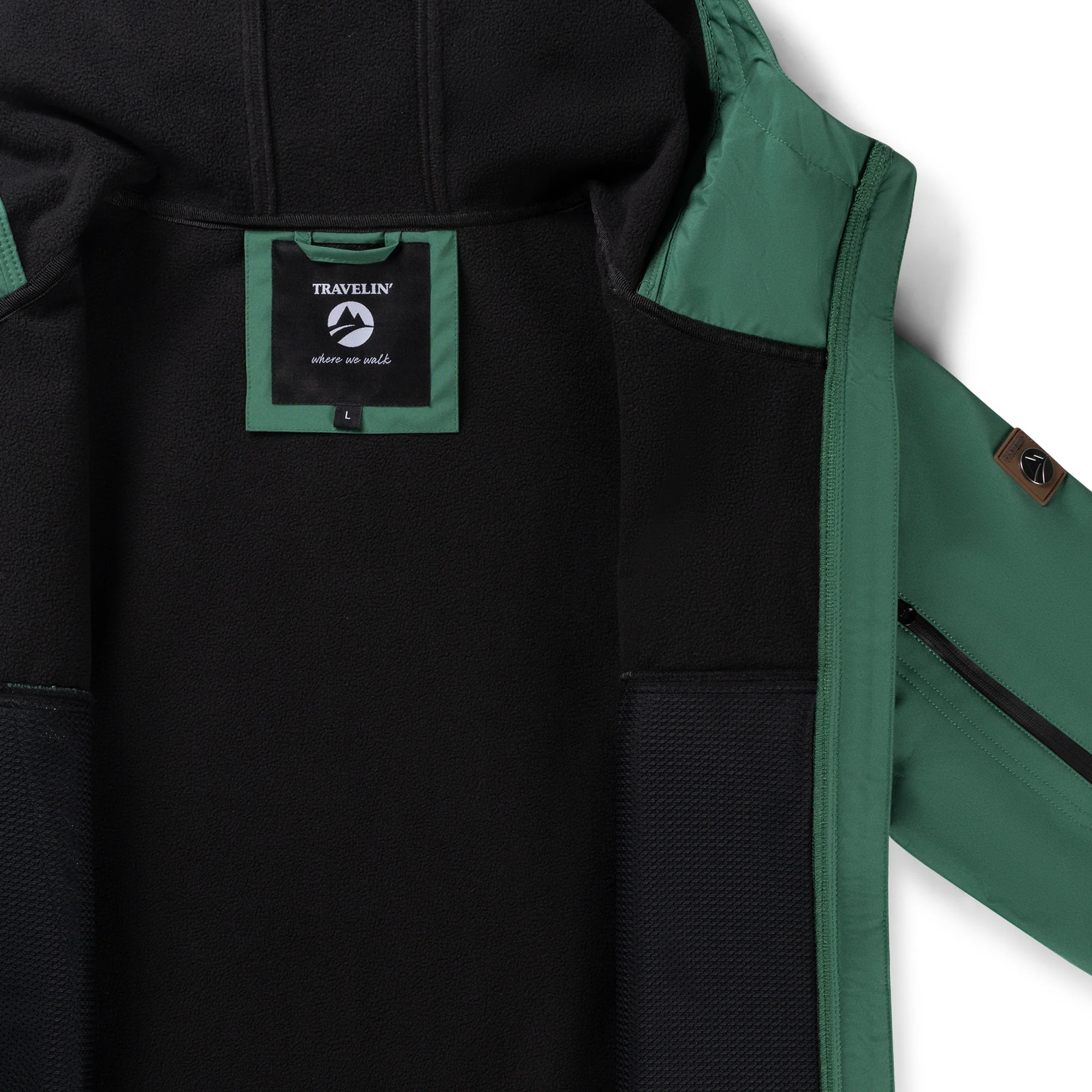 Stian Men - Softshell jacket - Waterproof - Dark green - Image 8