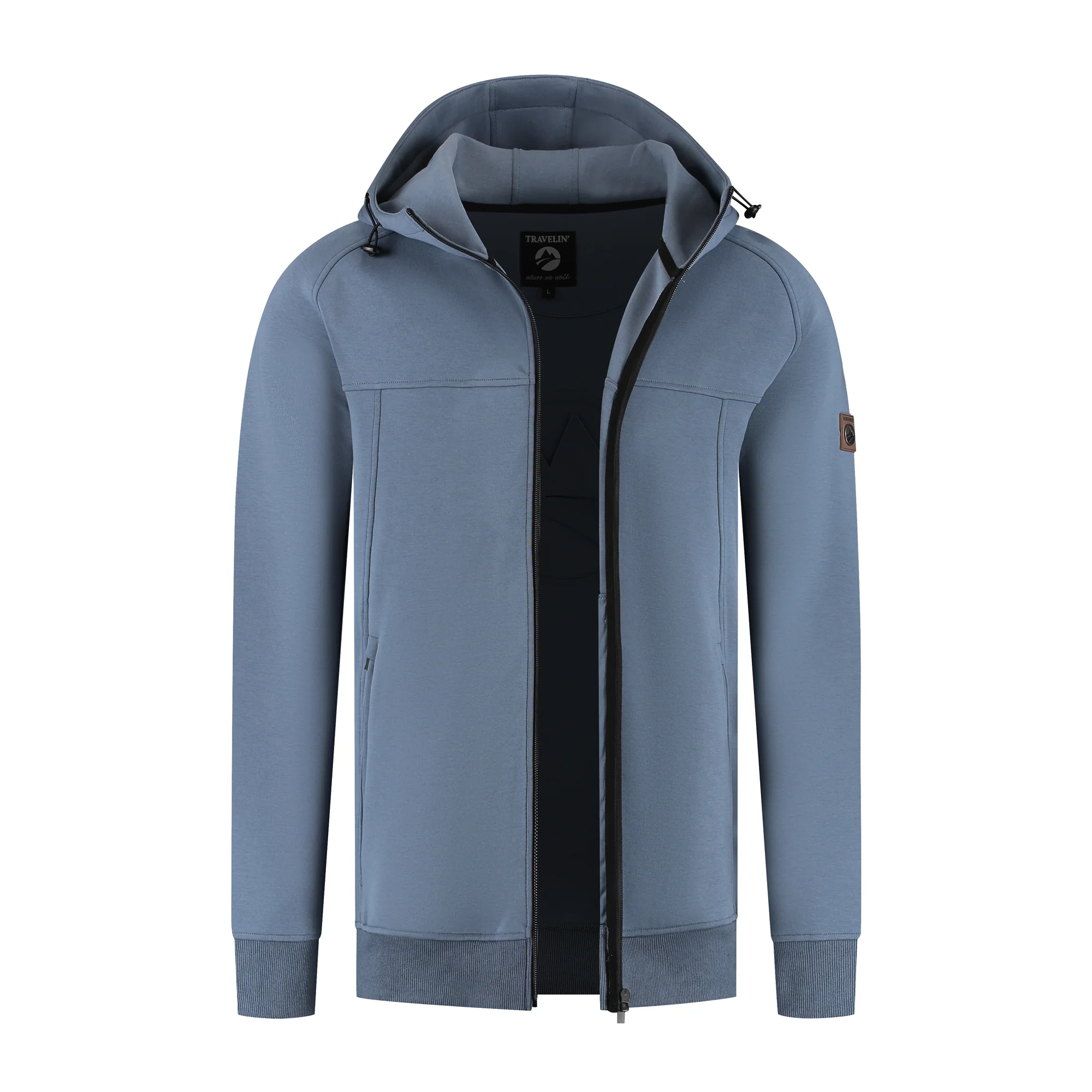 Stig Men - Outdoor cardigan - Sweater - Blue - Image 4