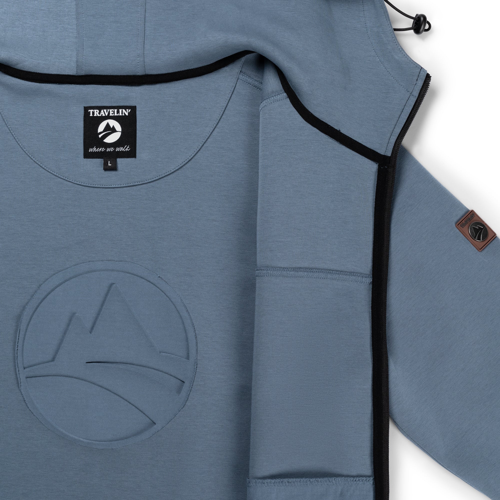 Stig Men - Outdoor cardigan - Sweater - Blue - Image 7