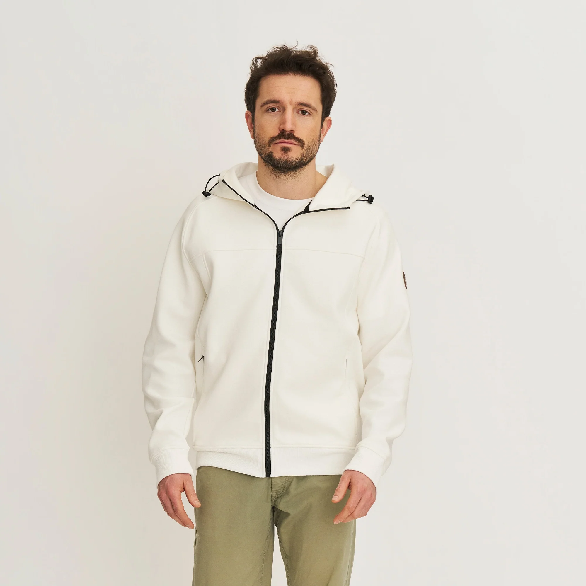 Stig Men - Outdoor cardigan - Sweater - Off-white - Image 2