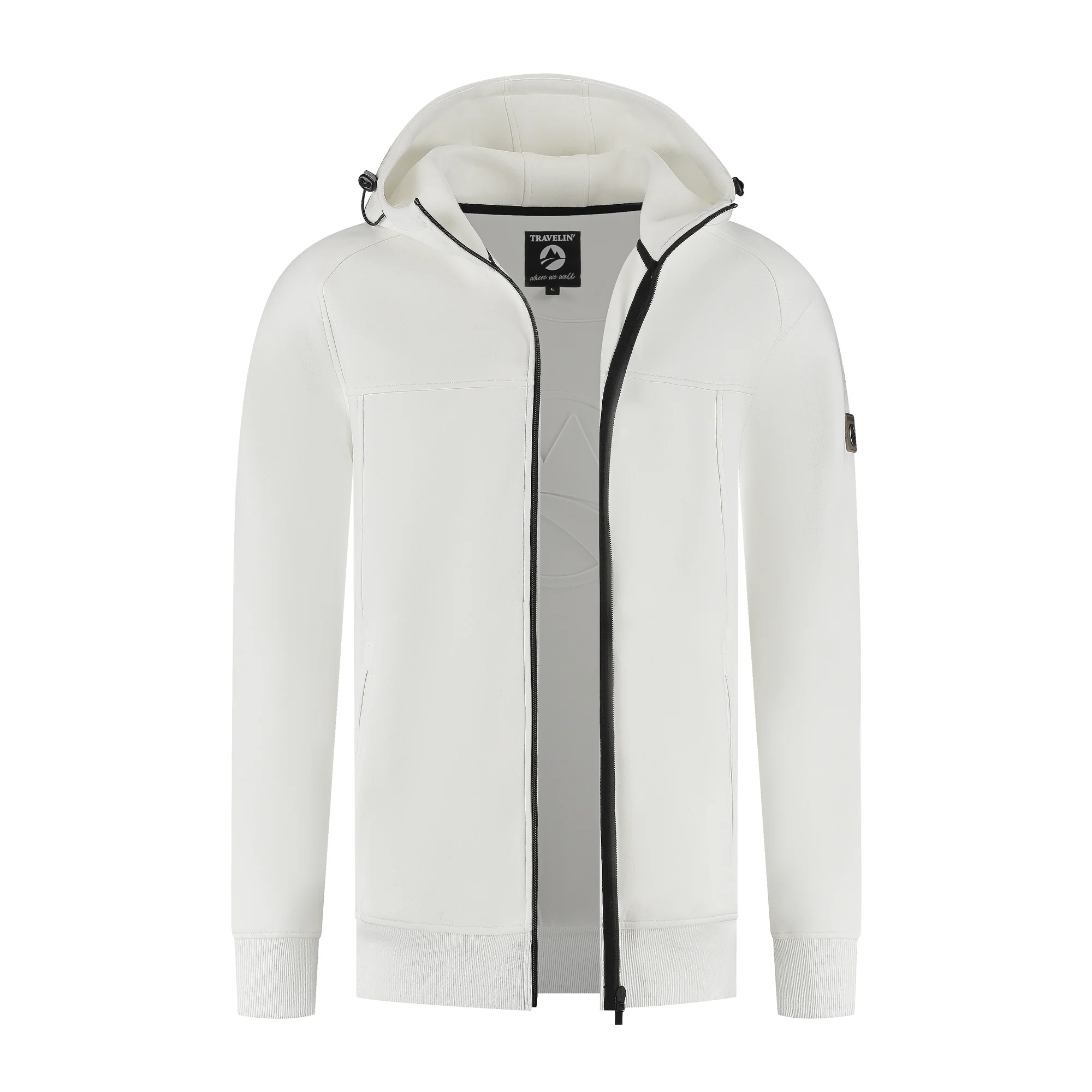Stig Men - Outdoor cardigan - Sweater - Off-white - Image 4