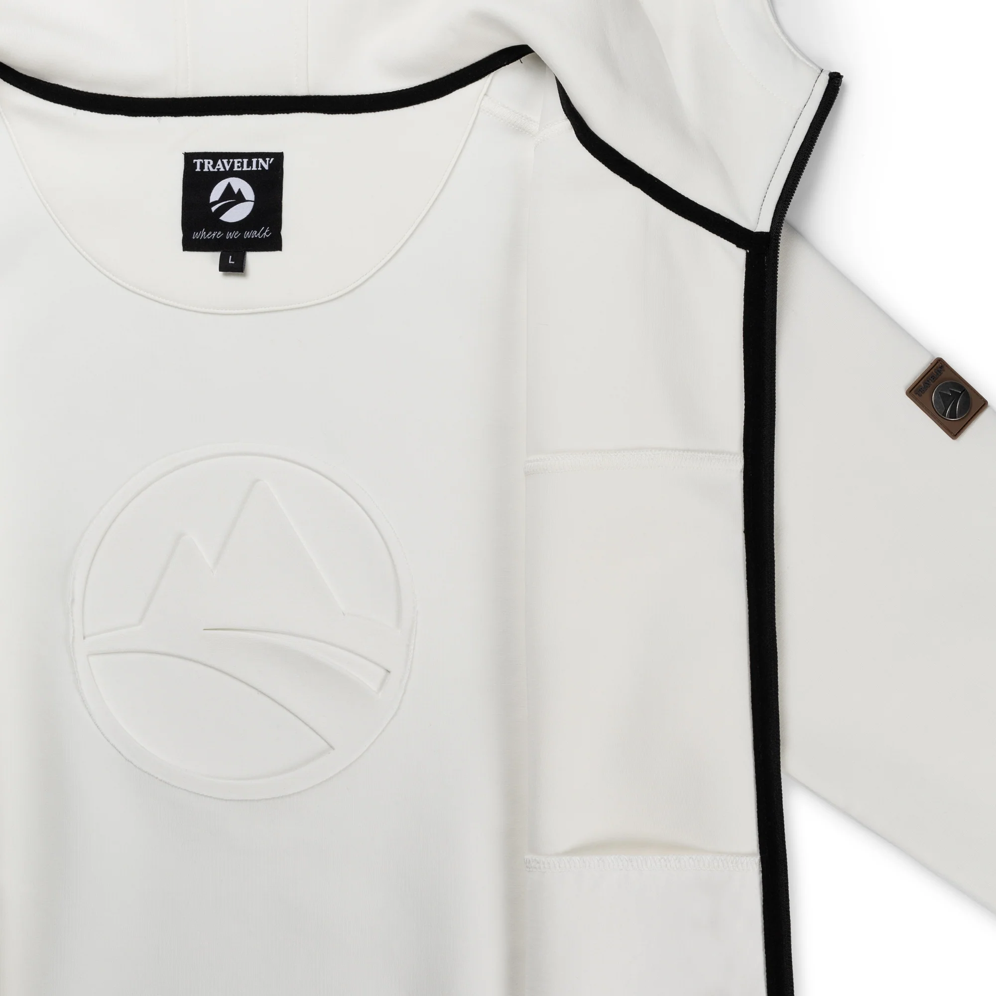 Stig Men - Outdoor cardigan - Sweater - Off-white - Image 7
