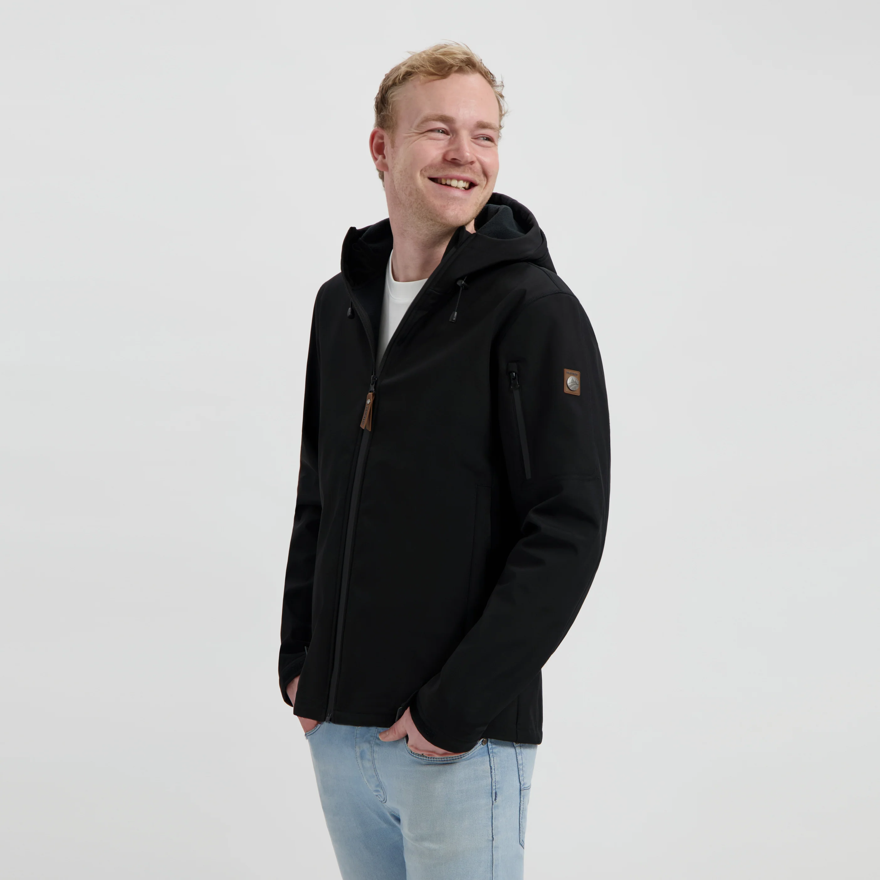 Sverre Men - Softshell jacket - Waterproof - Black - Image 2