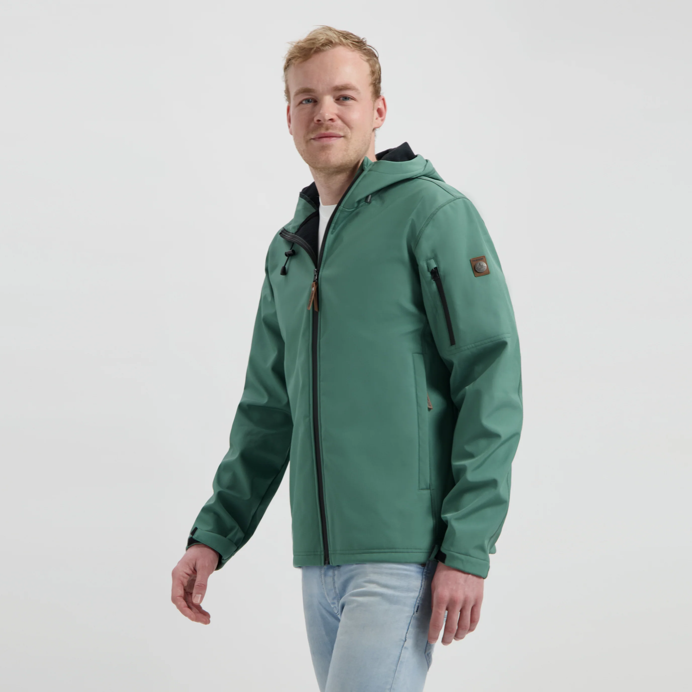 Sverre Men - Softshell jacket - Waterproof - Green - Image 2