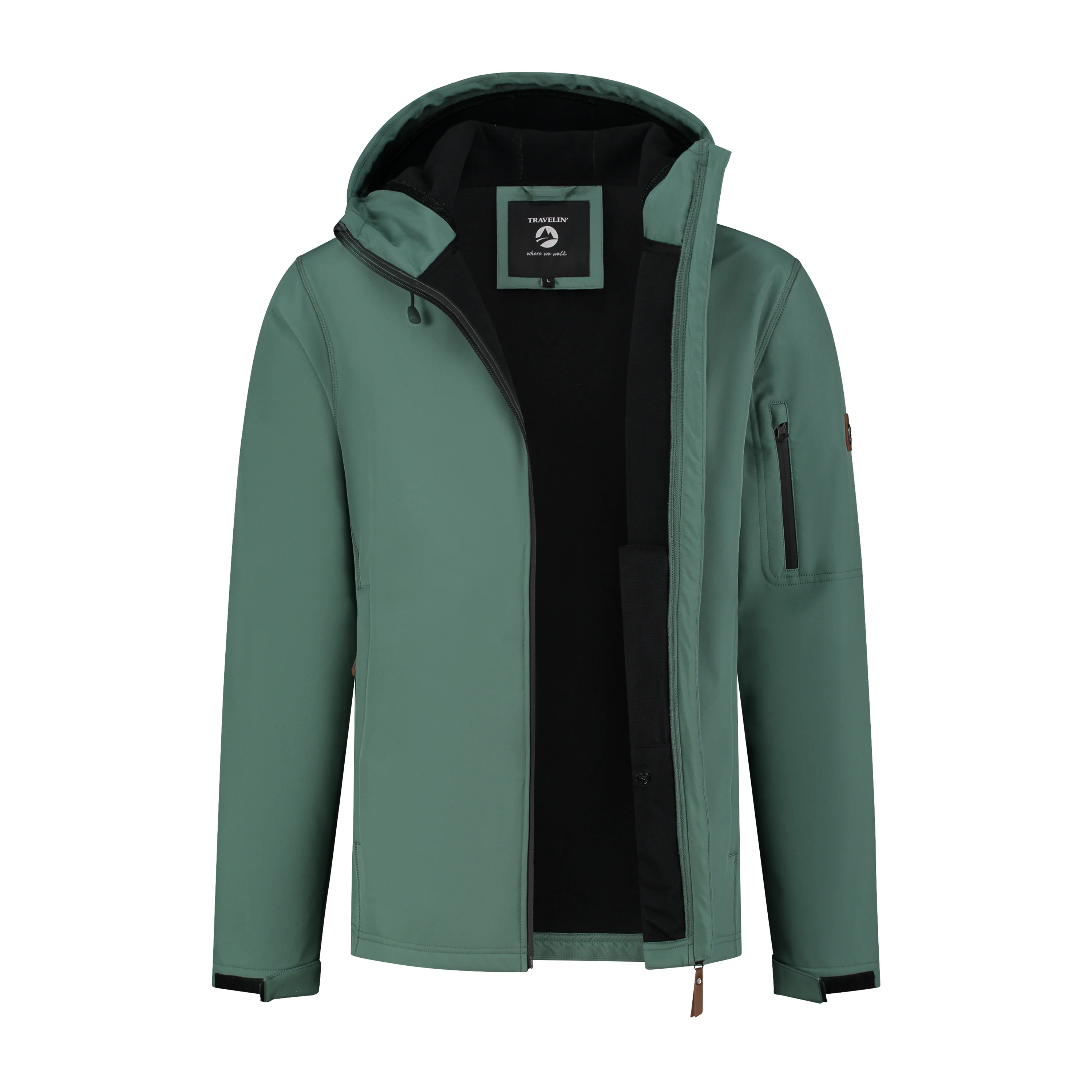 Sverre Men - Softshell jacket - Waterproof - Green - Image 4