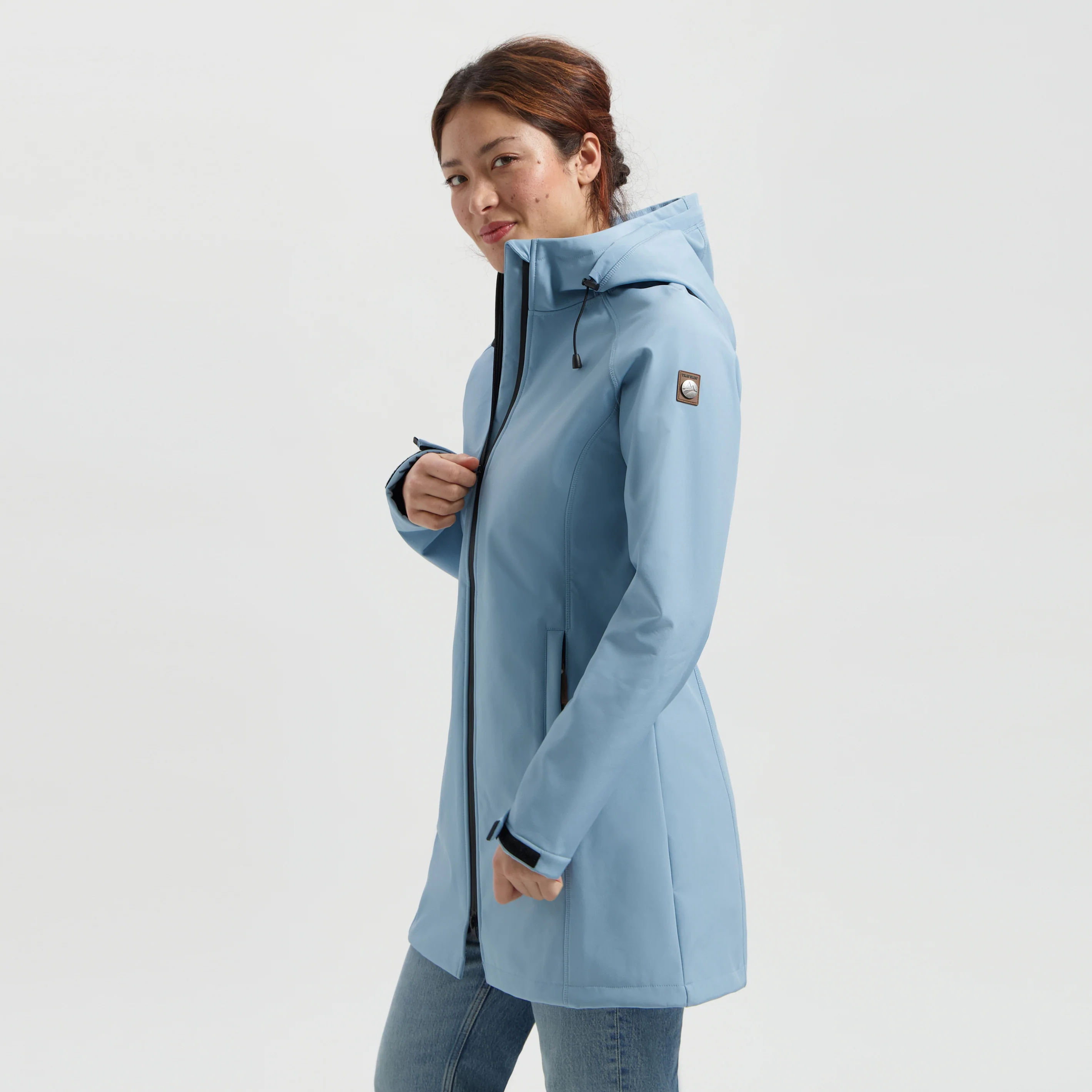 Tuula Women - Softshell jacket - Waterproof - Blue - Image 2