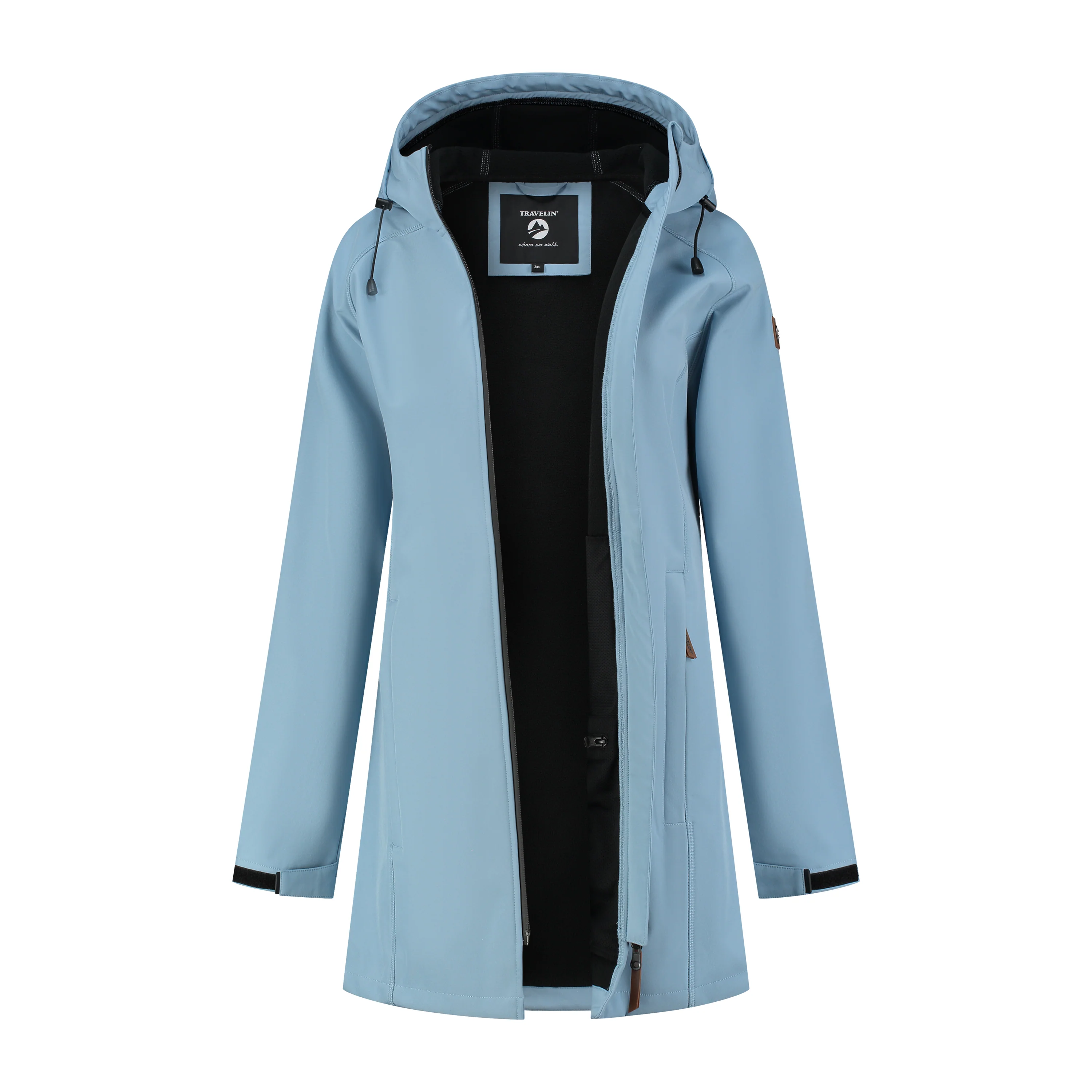 Tuula Women - Softshell jacket - Waterproof - Blue - Image 4