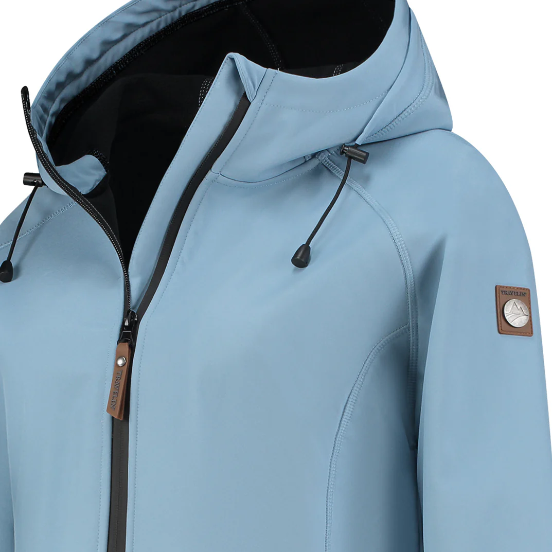 Tuula Women - Softshell jacket - Waterproof - Blue - Image 7