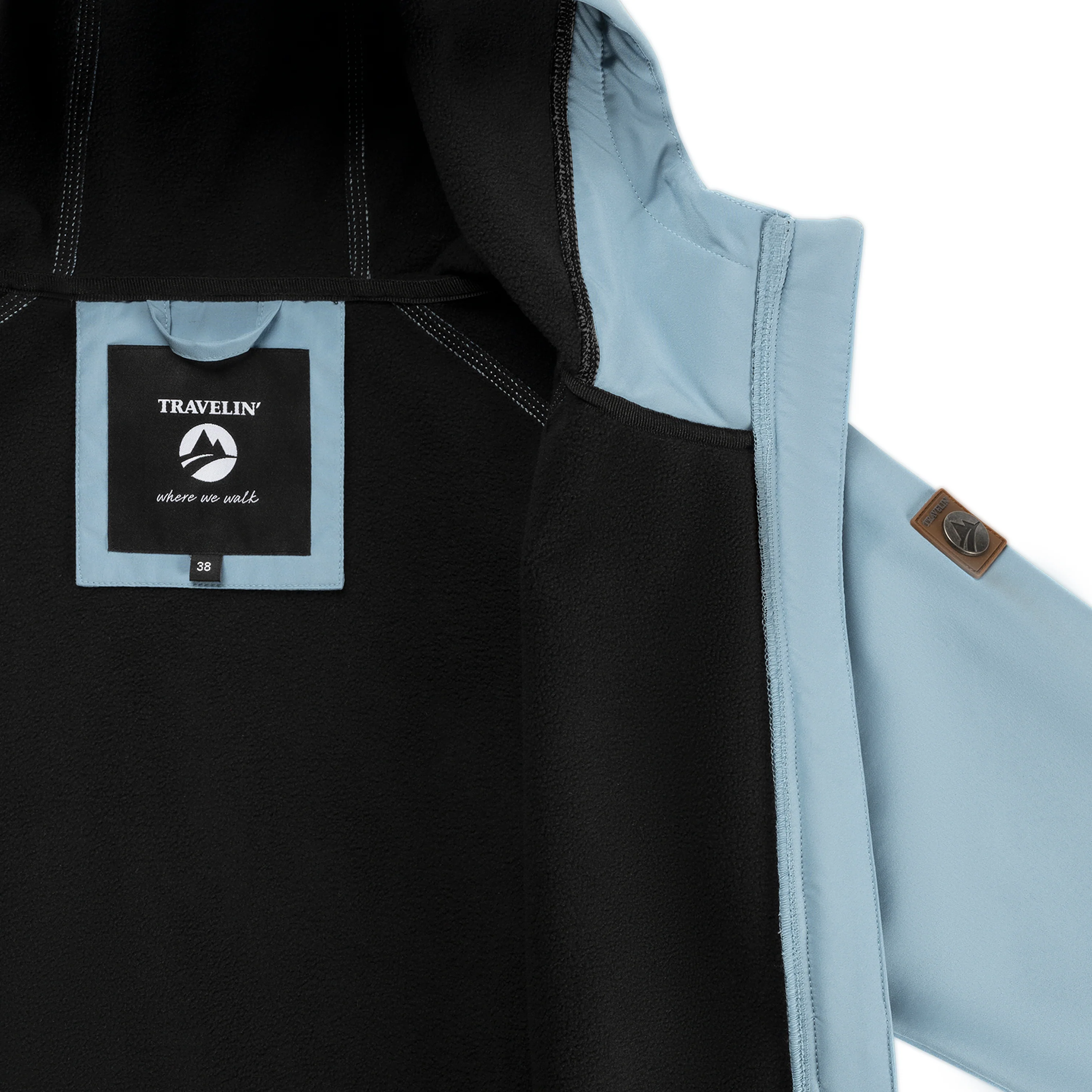 Tuula Women - Softshell jacket - Waterproof - Blue - Image 8