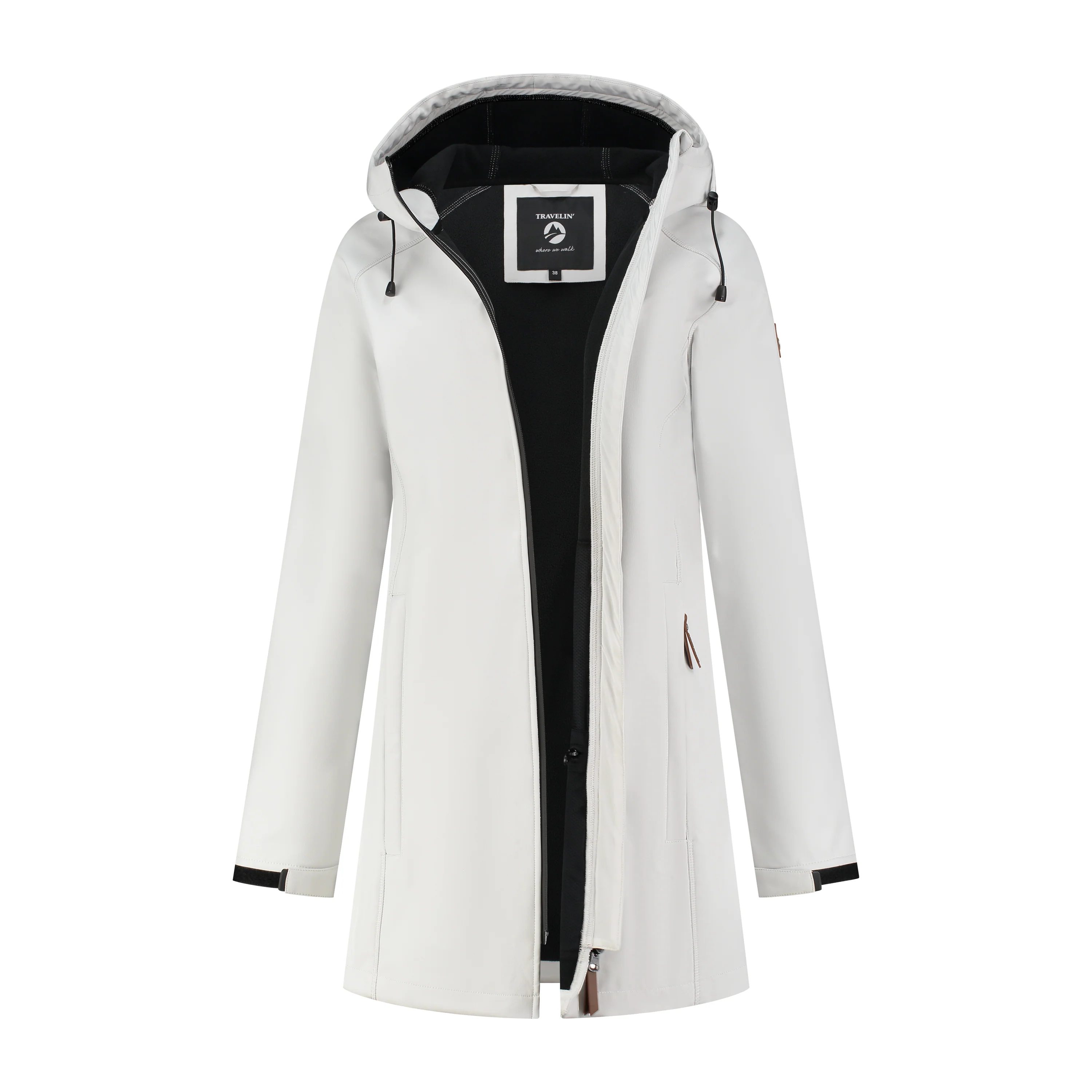 Tuula Women - Softshell jacket - Waterproof - Off-white - Image 4