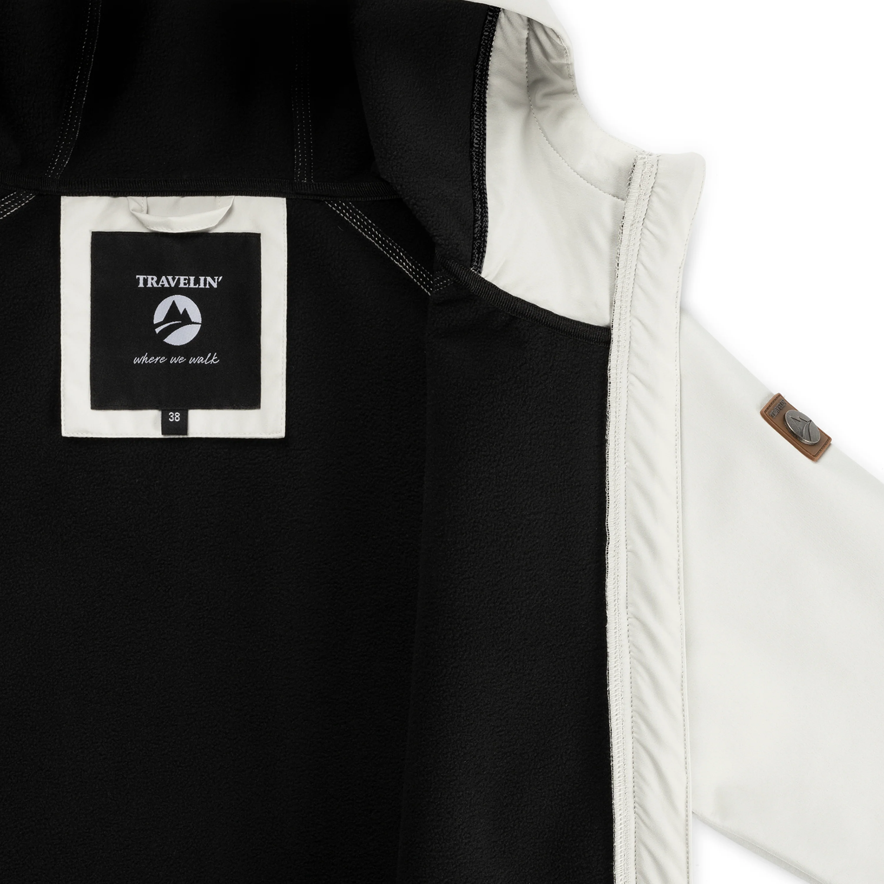 Tuula Women - Softshell jacket - Waterproof - Off-white - Image 8