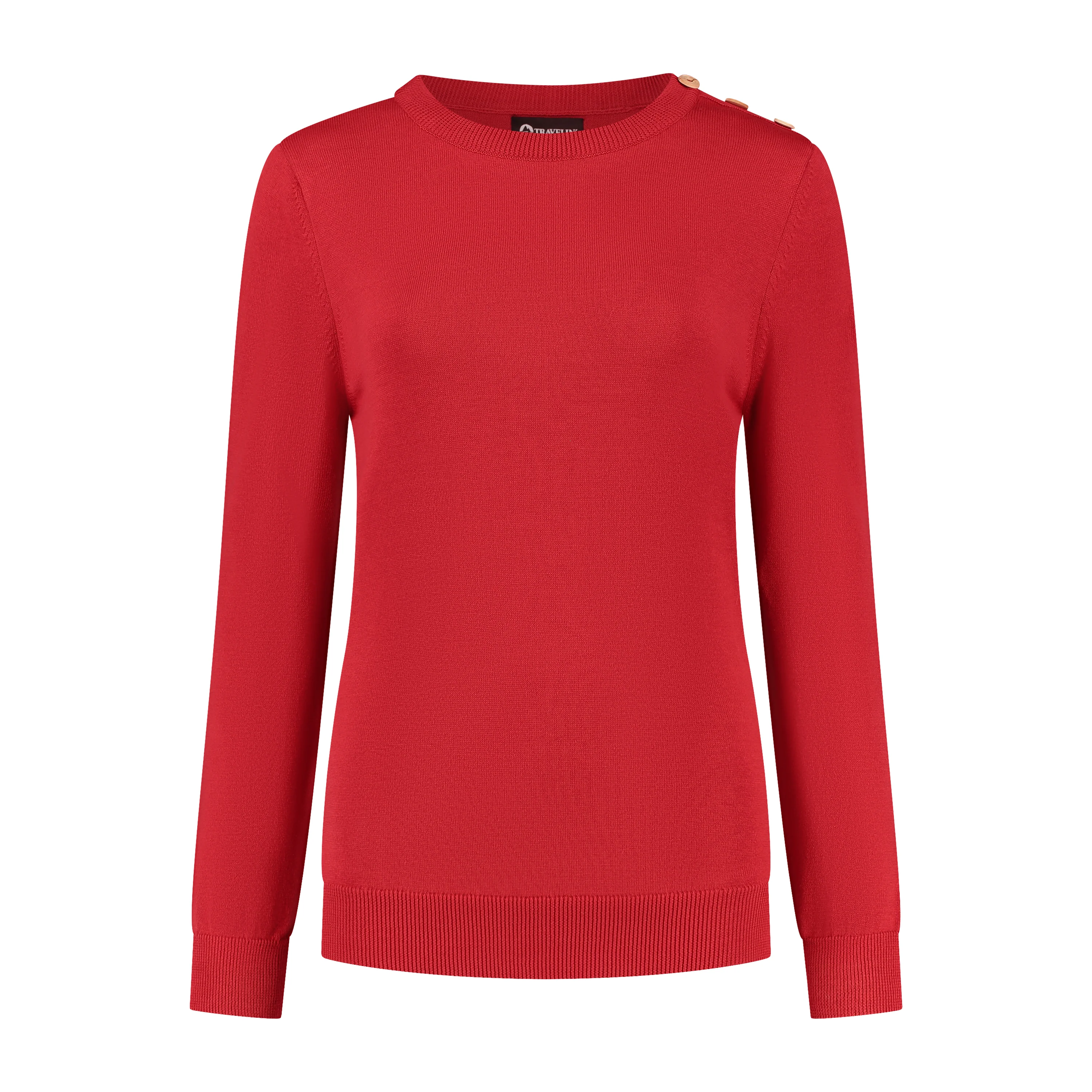 Vadstena Women - Knitted sweater - Red