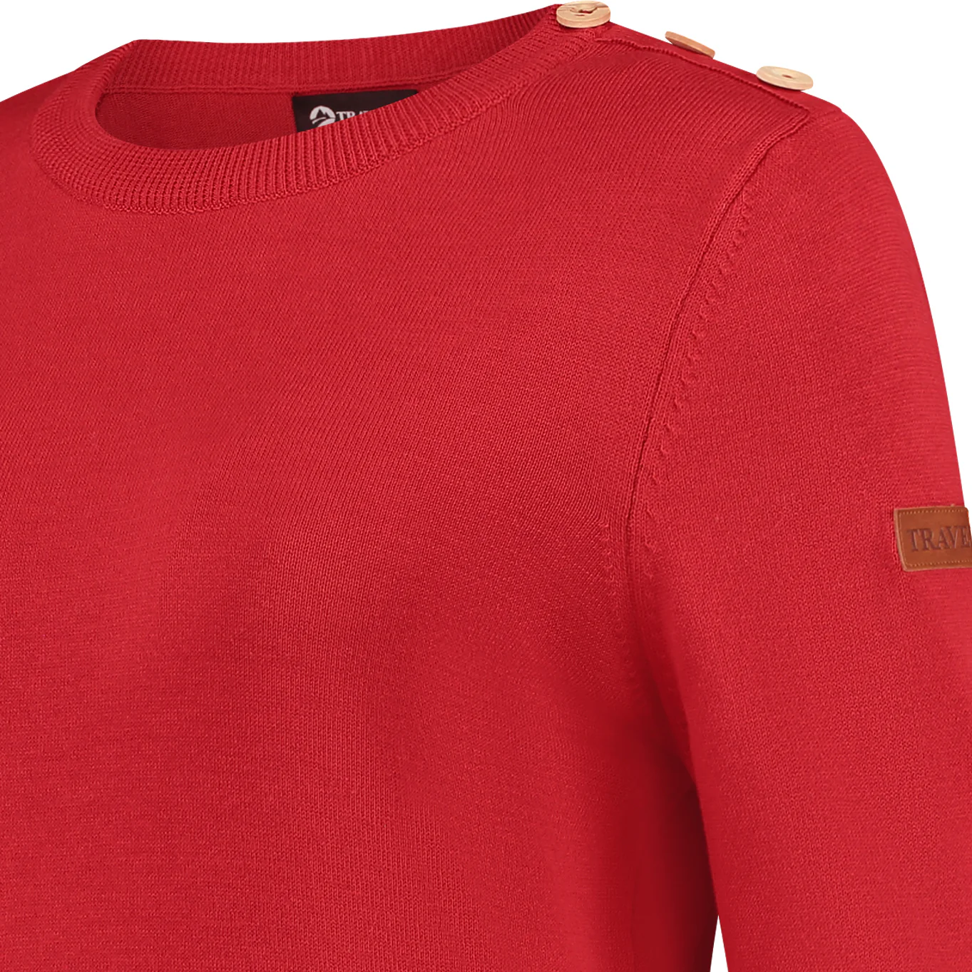 Vadstena Women - Knitted sweater - Red - Image 4